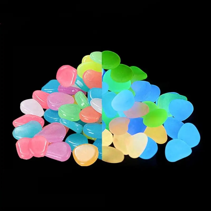 Glow in the Dark Garden Pebbles — Decorative Stones for Fish Tanks and Landscaping