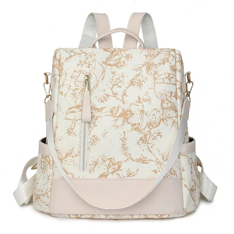 SPRINGOUT Women's Floral Backpack — Trendy Large-Capacity School Bag
