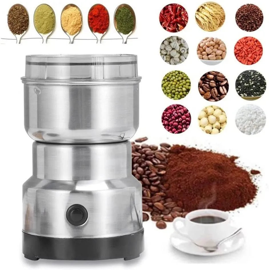 Electric Coffee Bean Grinder — Stainless Steel Spice and Nut Crusher