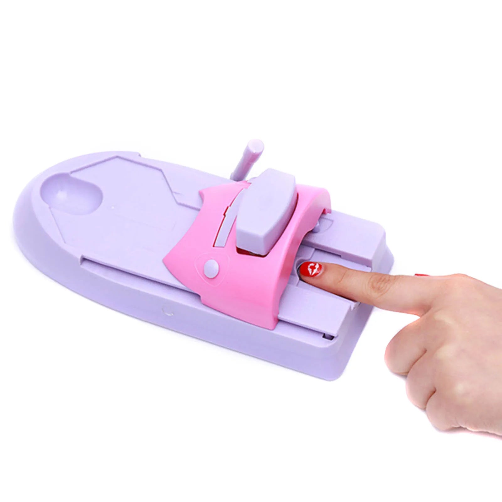 DIY Nail Art Printer Machine — Manicure Stamping Tool with 6 Metal Plates