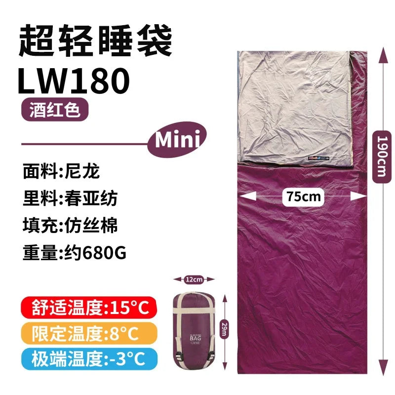 Lightweight Outdoor Sleeping Bag — Compact Design for Spring and Summer Camping
