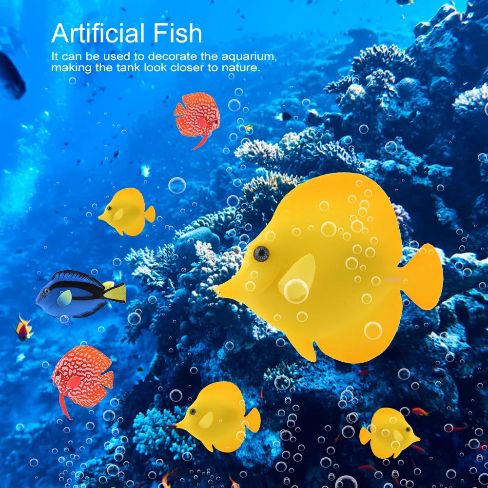TOPINCN Luminous Artificial Fish — Realistic Aquarium Decoration Ornament