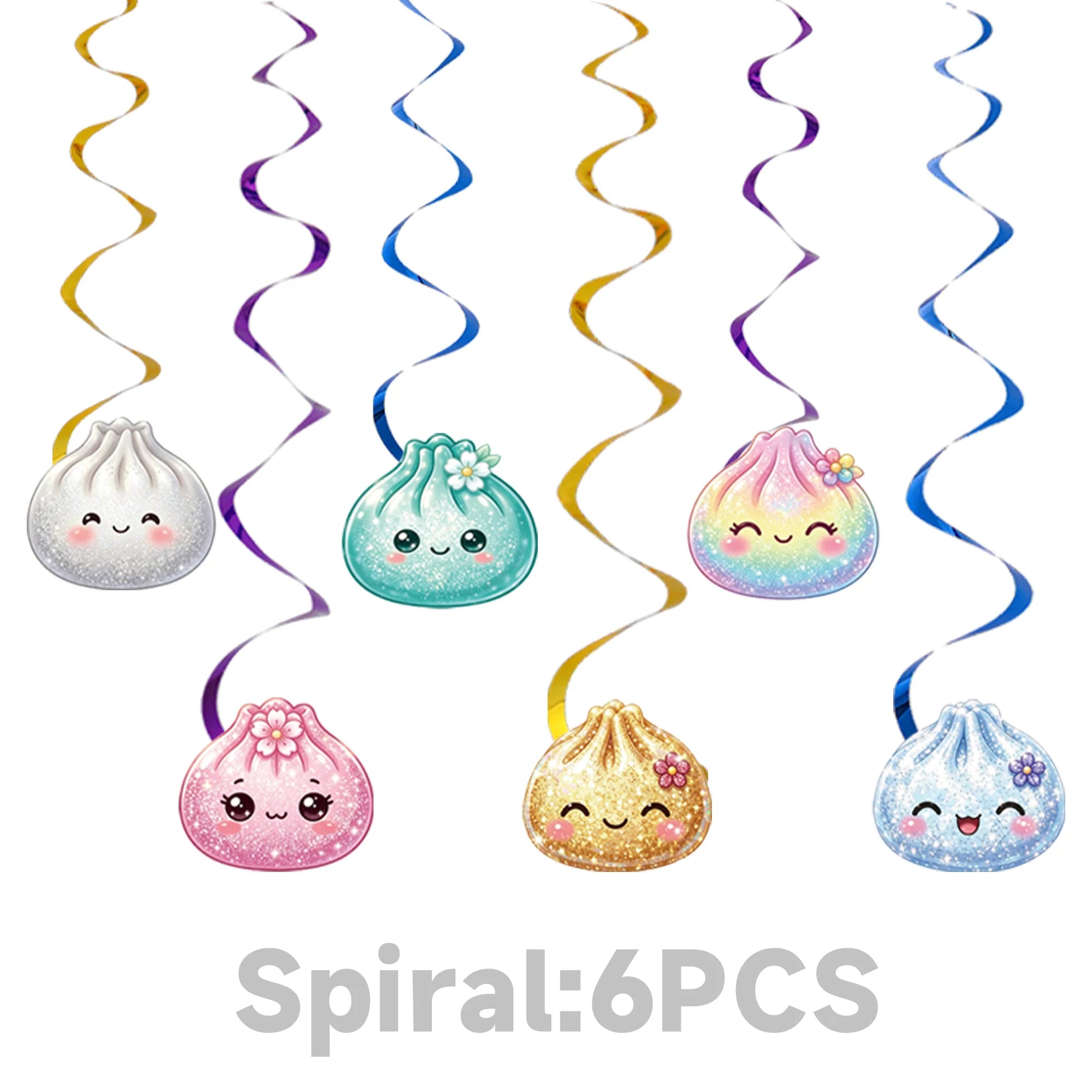 Dumpling Theme Party Decoration Set — Birthday Party Supplies & Favors
