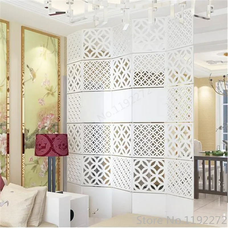 Modern Hollow Hanging Screen — Decorative Room Divider Partition