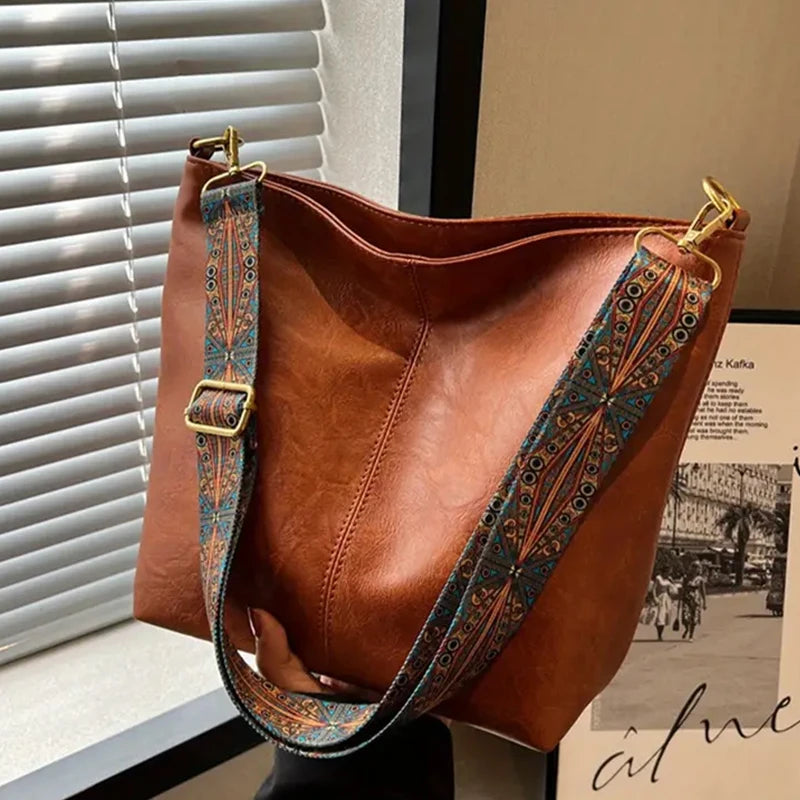 Women's Solid Color Tote Bag — Versatile Shoulder Bag for Daily Use