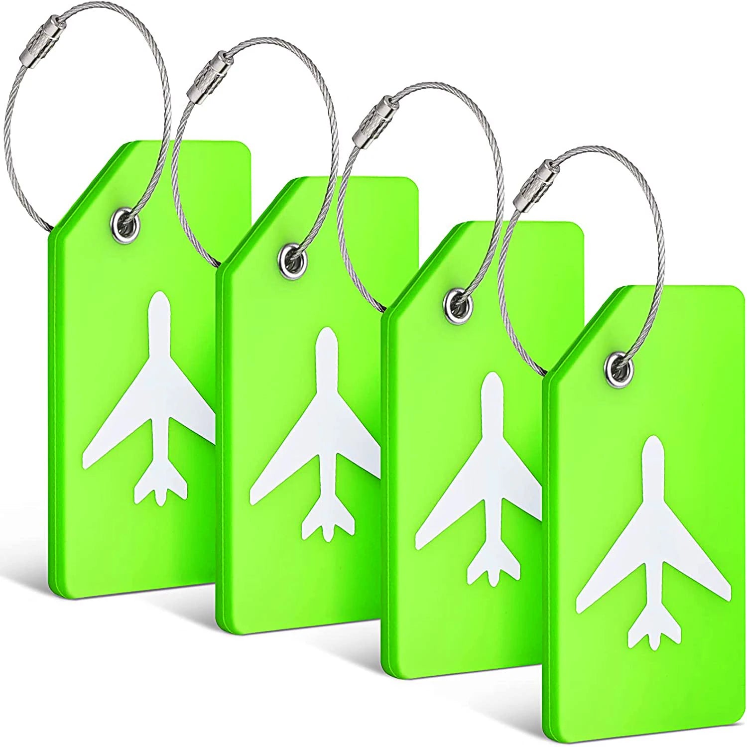 Silicone Luggage Tags with ID Card — Durable Travel Identification Set