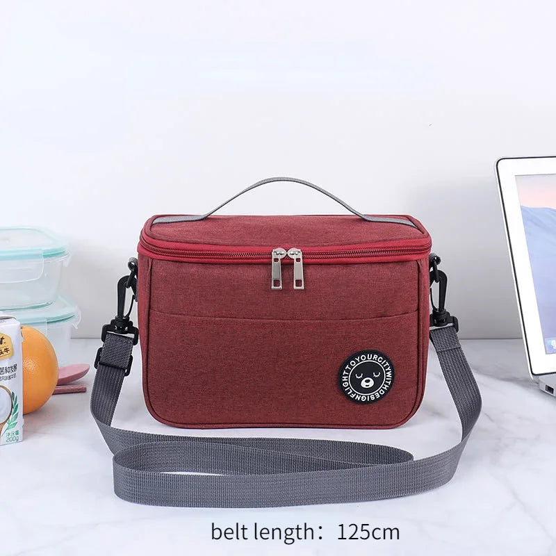 Insulated Lunch Bag — Thermal Food Storage for Office and Picnic