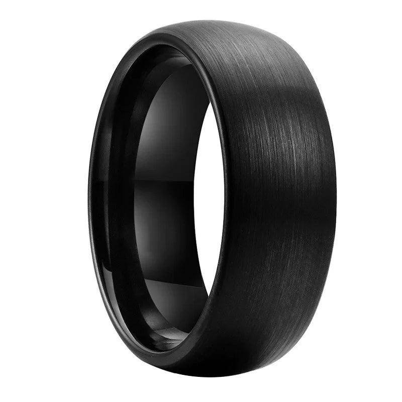 Stainless Steel Couple Ring Set — Matching Wedding and Engagement Bands