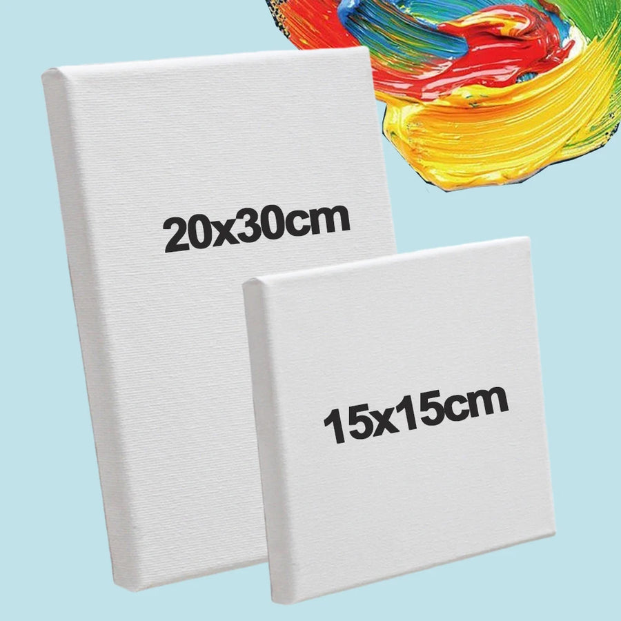 XIALUOSHAN Stretched Blank Canvas Board — Professional Art Surface for Painting