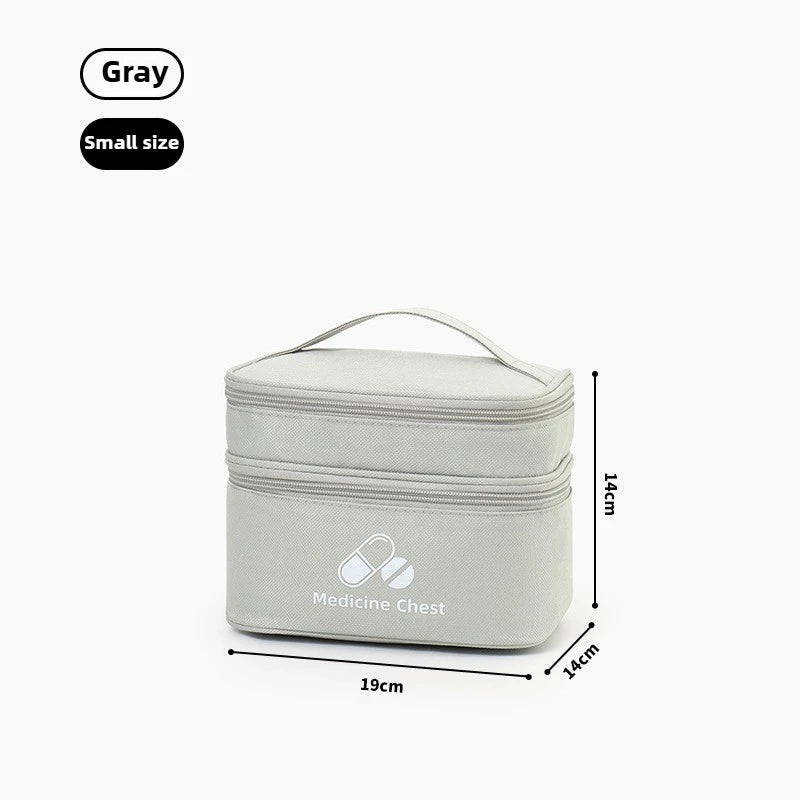 Portable Medicine Storage Bag — Multi-Layer Emergency First Aid Organizer