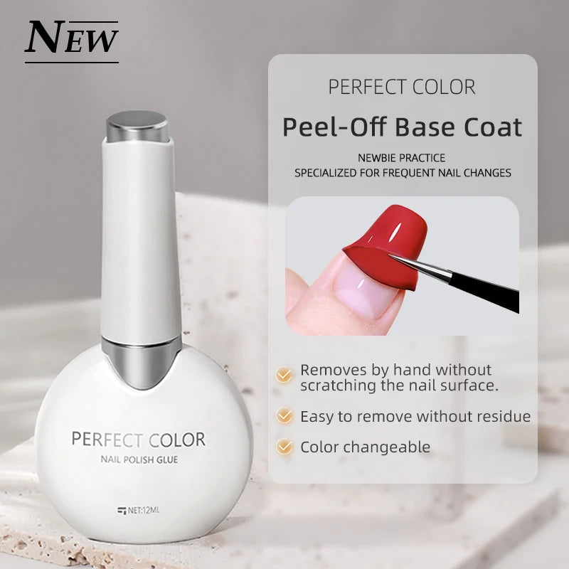 Perfect color Gel Base and Top Coat Set — High Gloss Long Lasting Finish