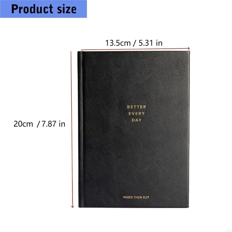 Daily Journaling Notebook — 383 Pages of Ink-Resistant Paper, Portable Size