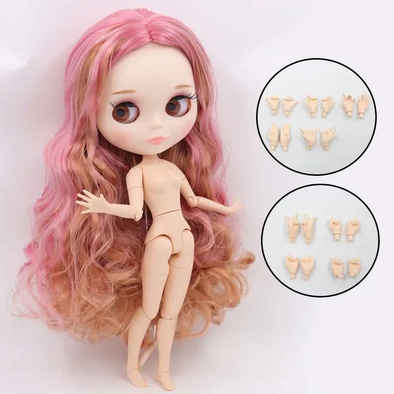 DBS 1/6 BJD Fashion Doll — White Skin Jointed Body for Customization