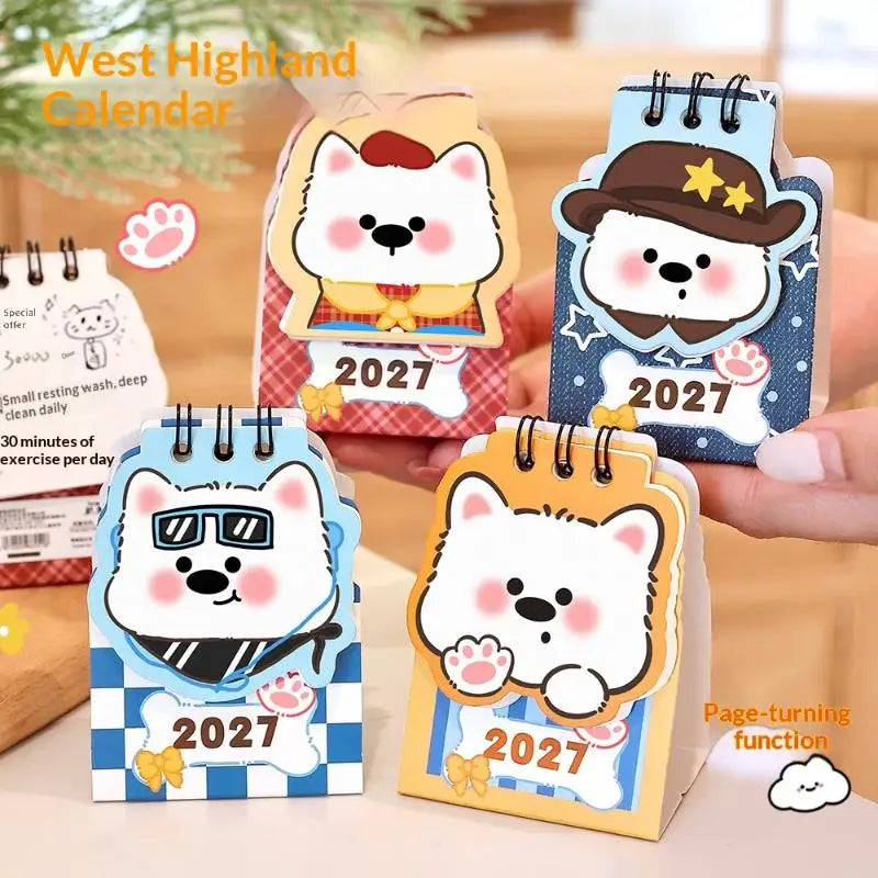 eelhoe 2027 Sheep Shaped Desk Calendar — Cute Mini Desktop Planner