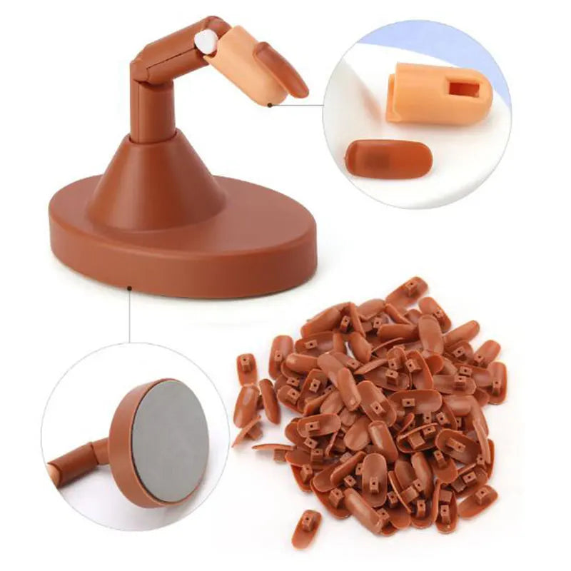 Nail Training Practice Hand — Manicurist Training Model with Base