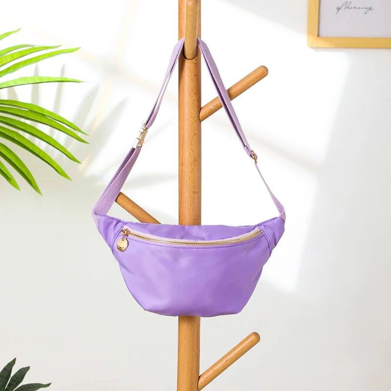 DANCURKEY Nylon Fanny Pack — Lightweight Waist Bag for Women