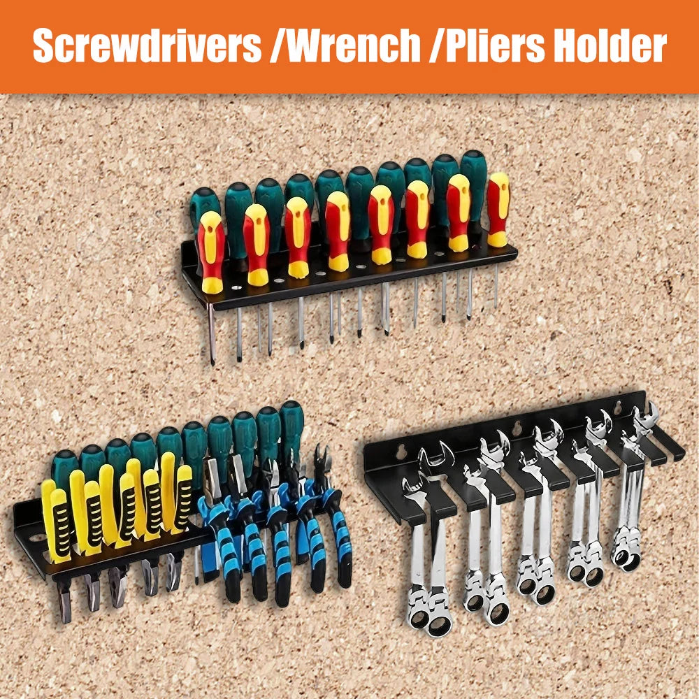 Wall Mount Tool Organizer — Space-Saving Hardware Storage Rack