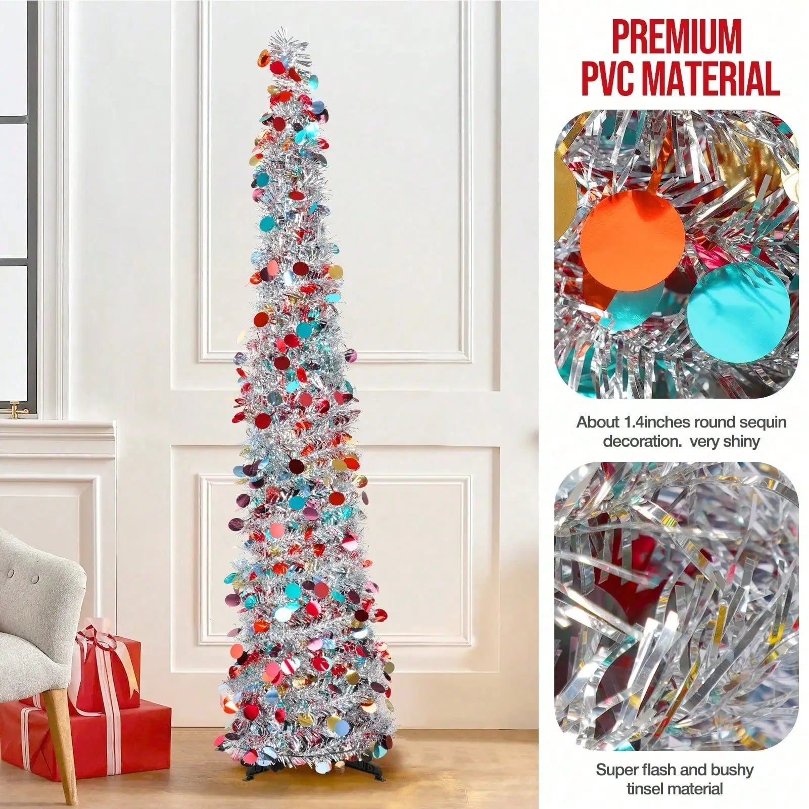 Slim Christmas Tree — Space Saving Decor