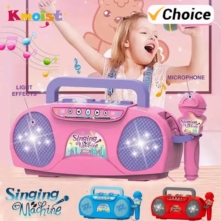 Kmoist Karaoke Microphone Machine — Light-Up Singing Toy for Kids