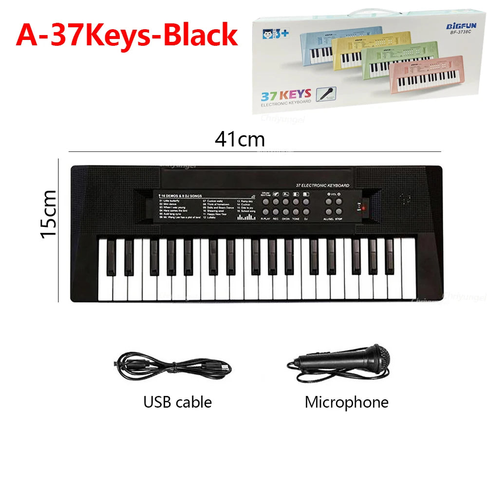 Chriyungel 37-Key Electronic Piano — Musical Learning Toy with Microphone