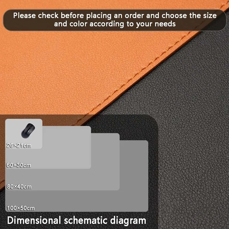 AIPHY Large PU Leather Desk Mat — Waterproof Desktop Protector for Office and Gaming
