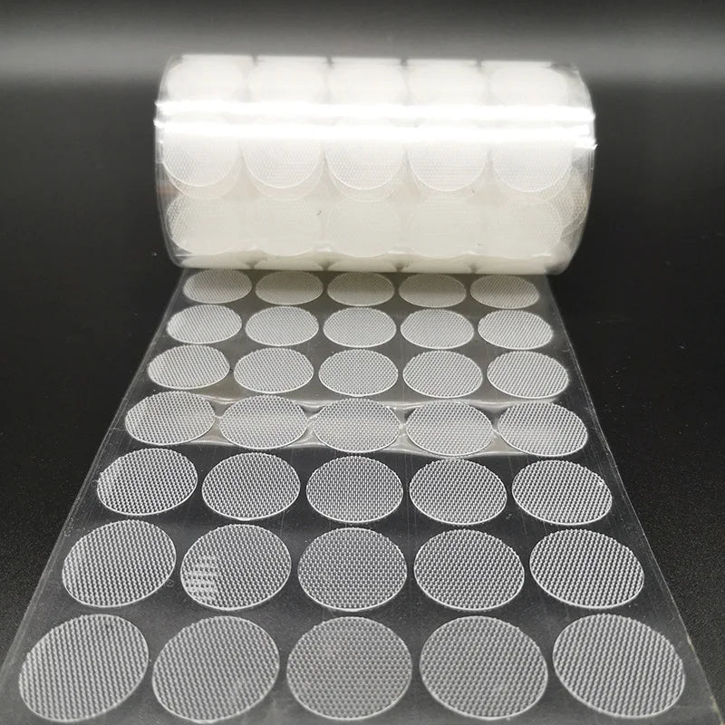 Self-Adhesive Transparent Hook and Loop Dots — Strong Fastener Tape for Sewing