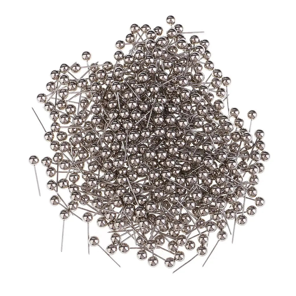 Metal Bead Head Push Pins — 400 Piece Set for Notice Boards & Crafts