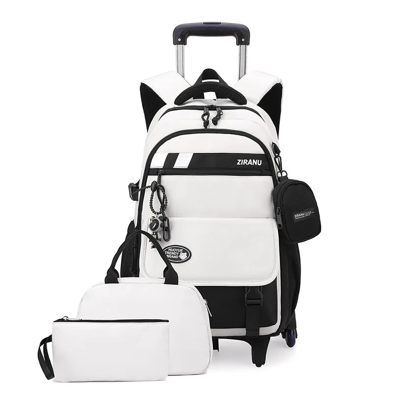 Children's Wheeled School Backpack — Rolling Trolley Bag for Students