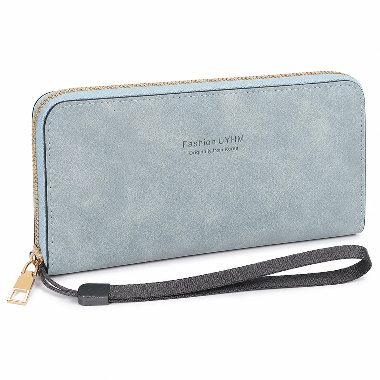 Long Zipper Clutch Wallet — Large Capacity Wristlet Handbag