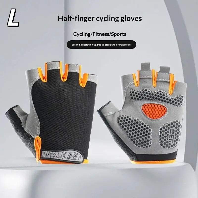 GUOMUZI Cycling Gloves — Half Finger Shock Absorbing Riding Gear