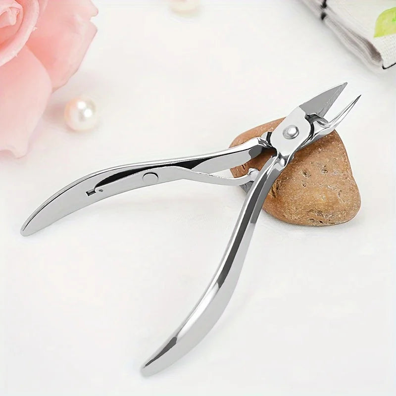 FUMOSIK Stainless Steel Cuticle Nipper — Professional Manicure & Pedicure Tool