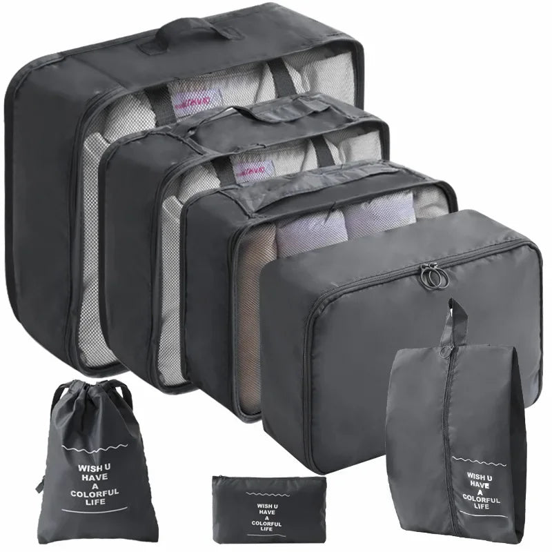 Travel Packing Cube Set — Luggage Organizer Bags for Suitcases