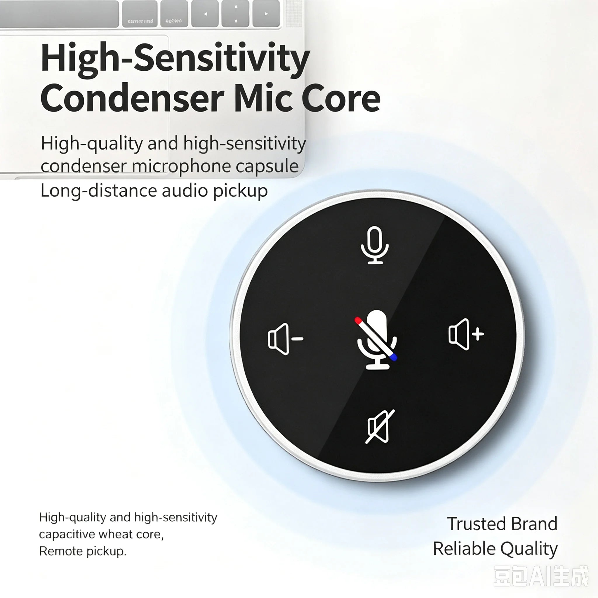 SMVP USB Conference Speaker — 360° Voice Pickup Boundary Microphone