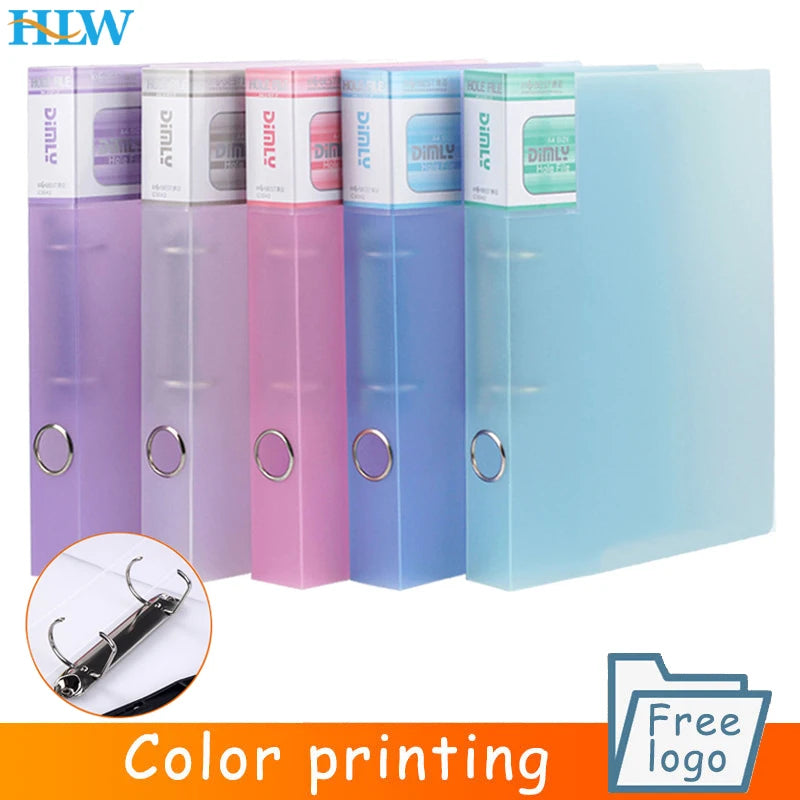 HUALIWEN A4 Binder Folder — Durable 2-Hole Document Organizer