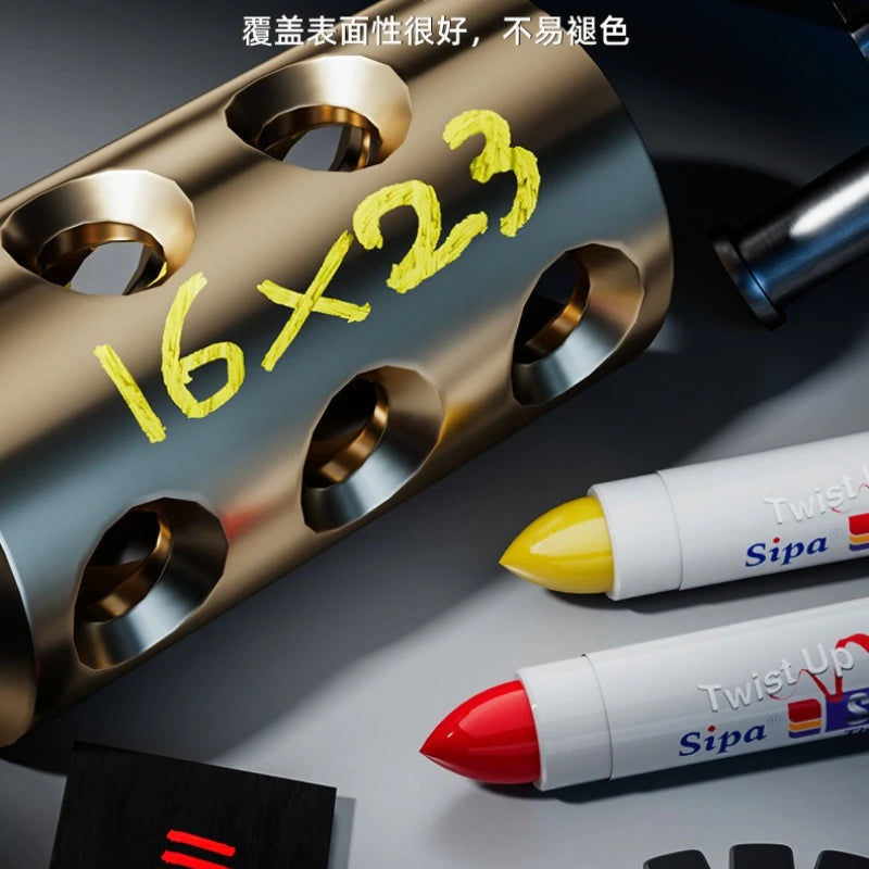 Solid Paint Pen Set — Waterproof & High Temperature Resistant Markers