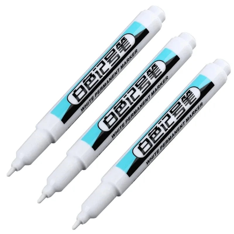 HOPK White Permanent Marker Pens — Multi-Surface Paint Pen Set