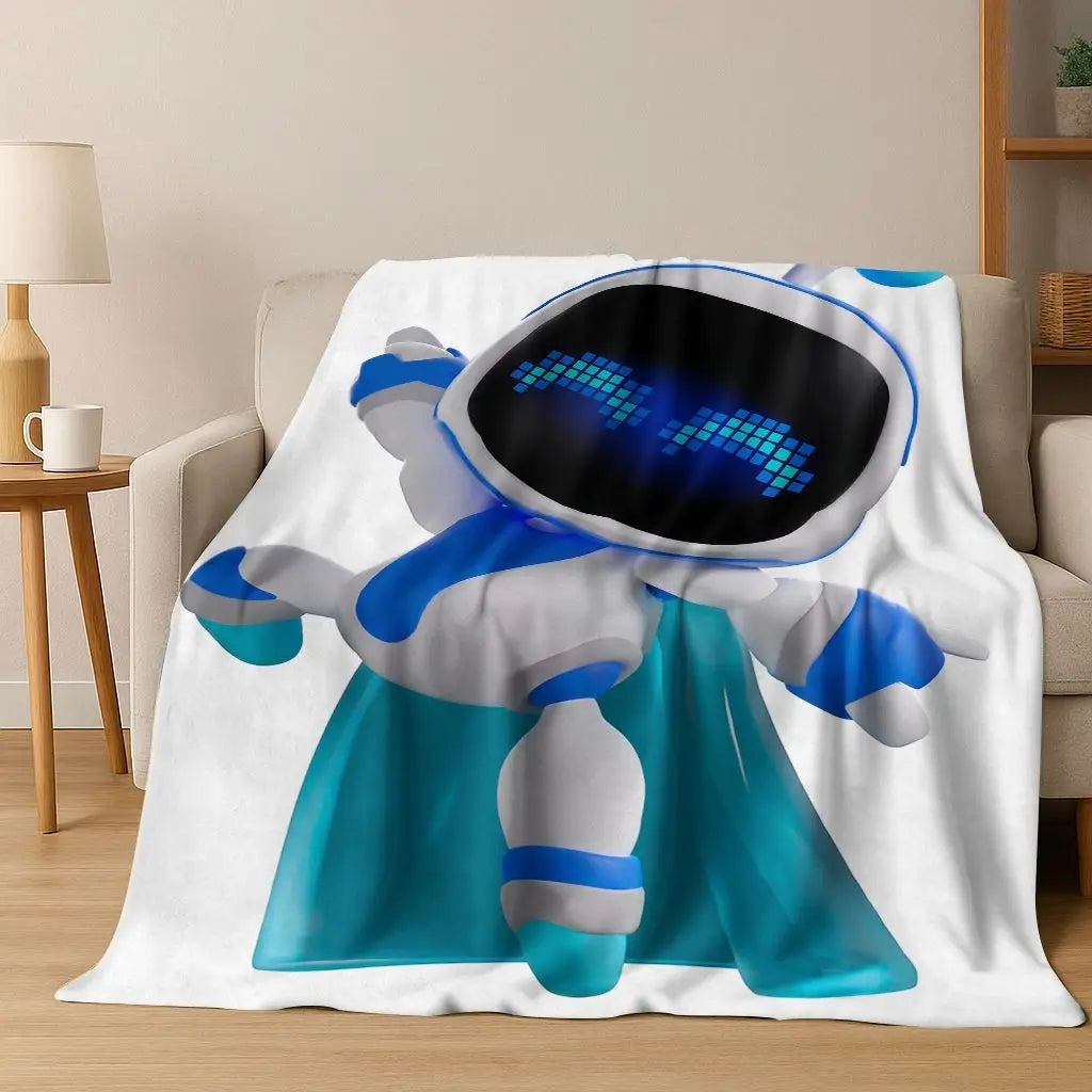 KAYOU Cartoon Flannel Blanket — Soft Warm Throw for Home and Travel