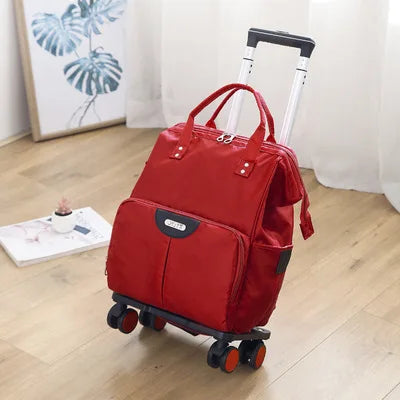 INFEYLAY Wheeled Travel Backpack — Large Capacity Rolling Suitcase