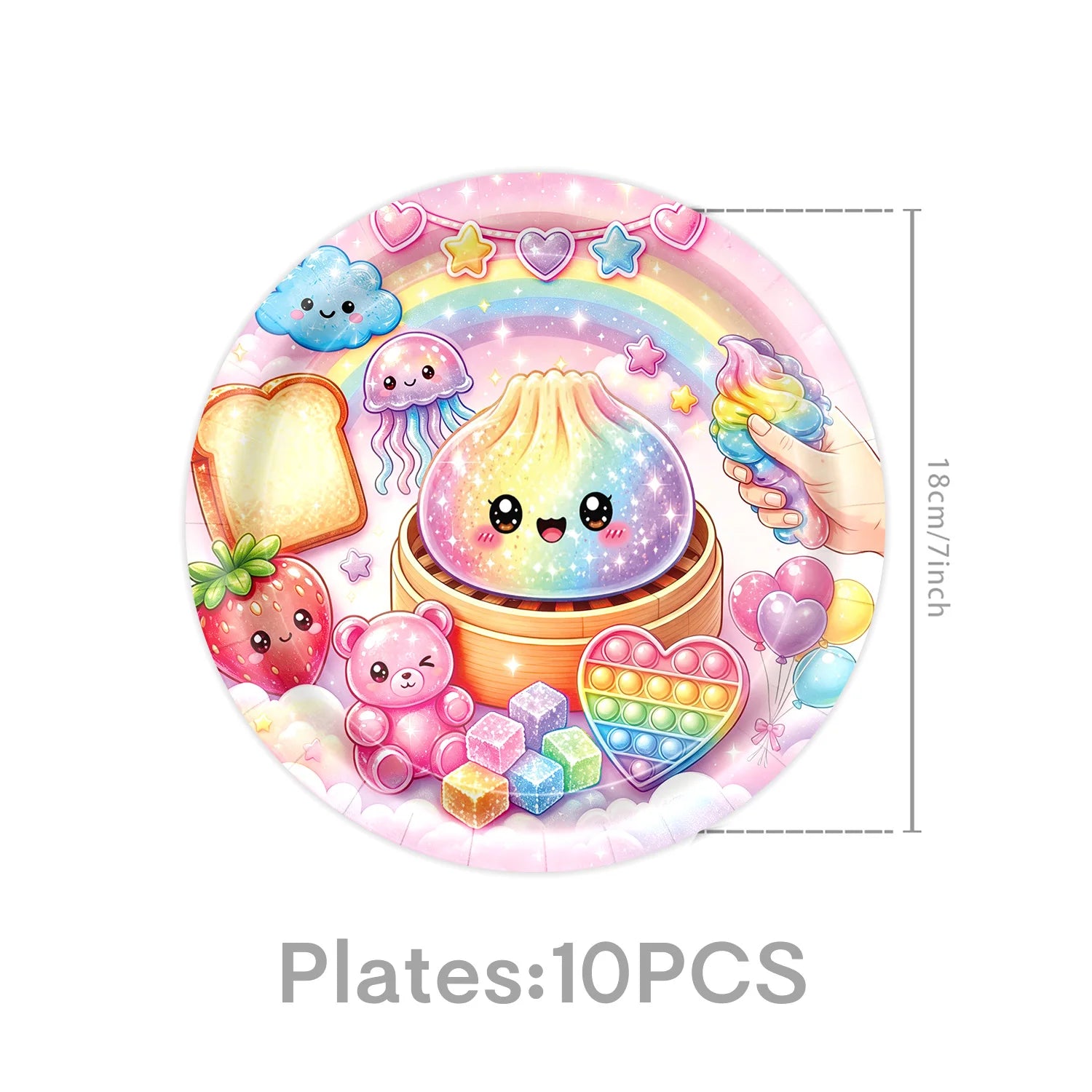 Dumpling Theme Party Decoration Set — Birthday Party Supplies & Favors