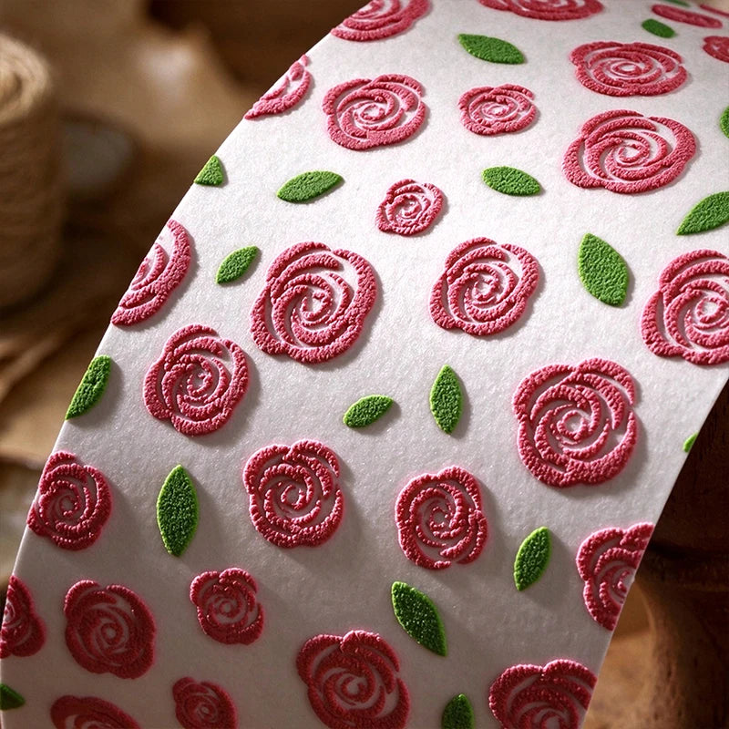 Vintage Floral Foam Stickers — 20 Sheets for Scrapbooking & Junk Journals