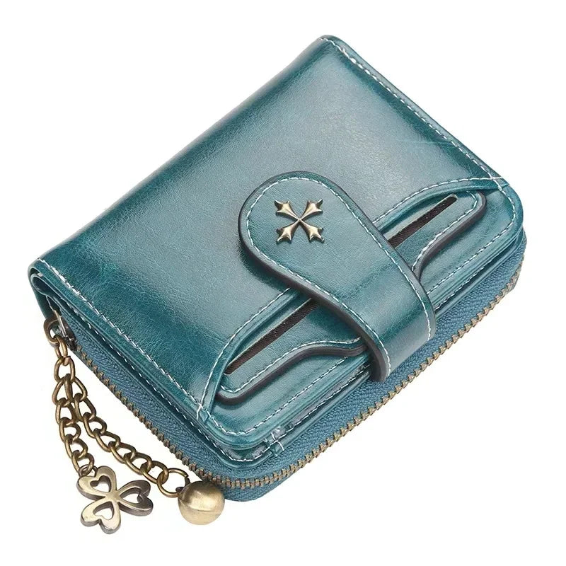 UOSU Women's PU Leather Wallet — Compact Mini Purse with Card Holders