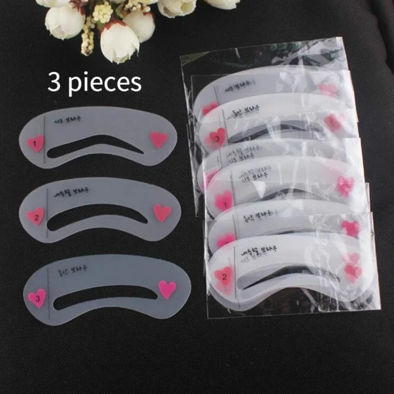 Eyebrow Stencil Kit — 24 Diverse Styles for Precise Makeup Application
