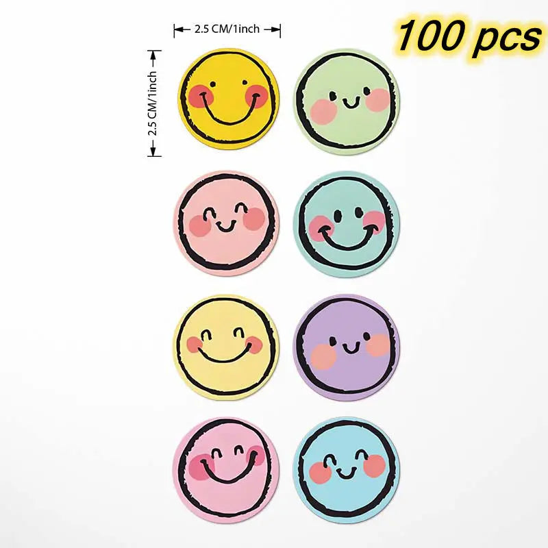 Cute Kids Reward Stickers — Self-Adhesive Classroom & Gift Labels