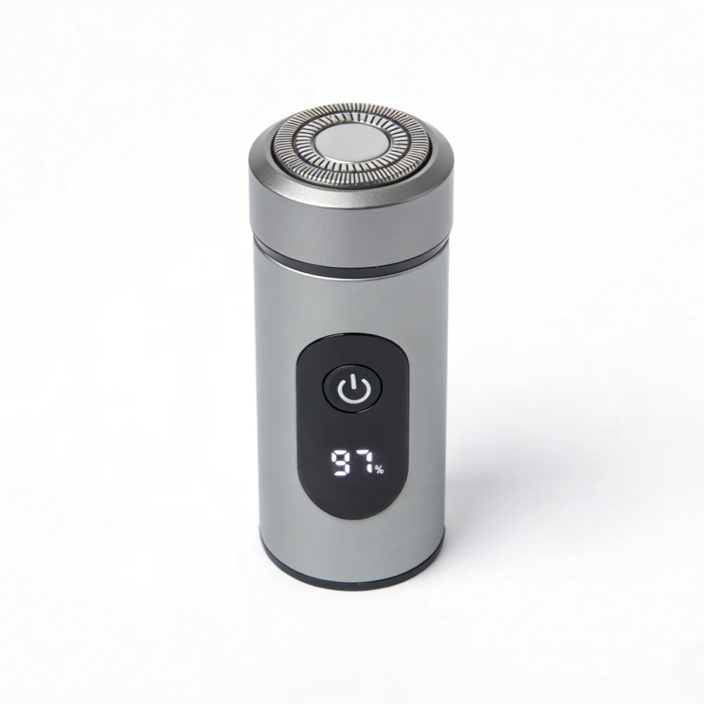 Men's Electric Rotary Shaver — Portable Design with LED Power Display