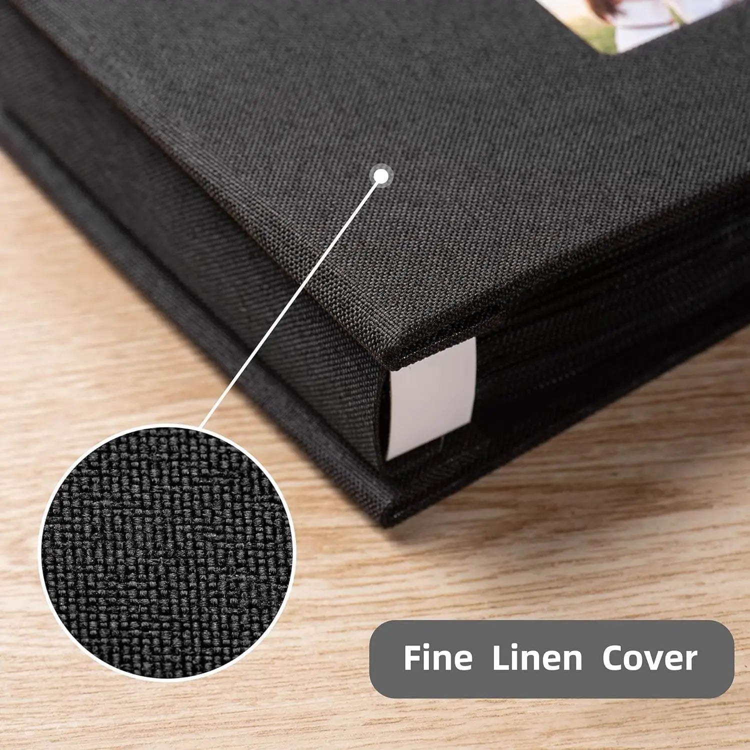 Linen Cover Photo Album — 4x6 Memory Book with 100 Photo Capacity