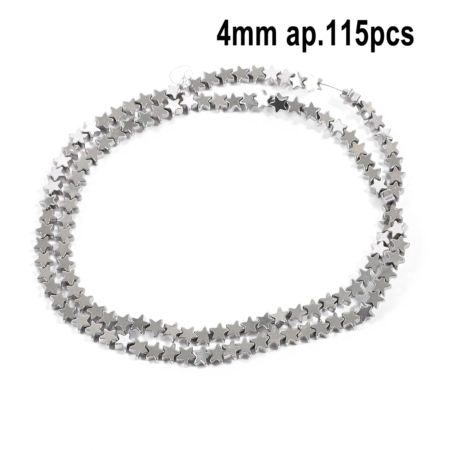 Rhodium Plated Hematite Beads — Geometric Jewelry Making Charms