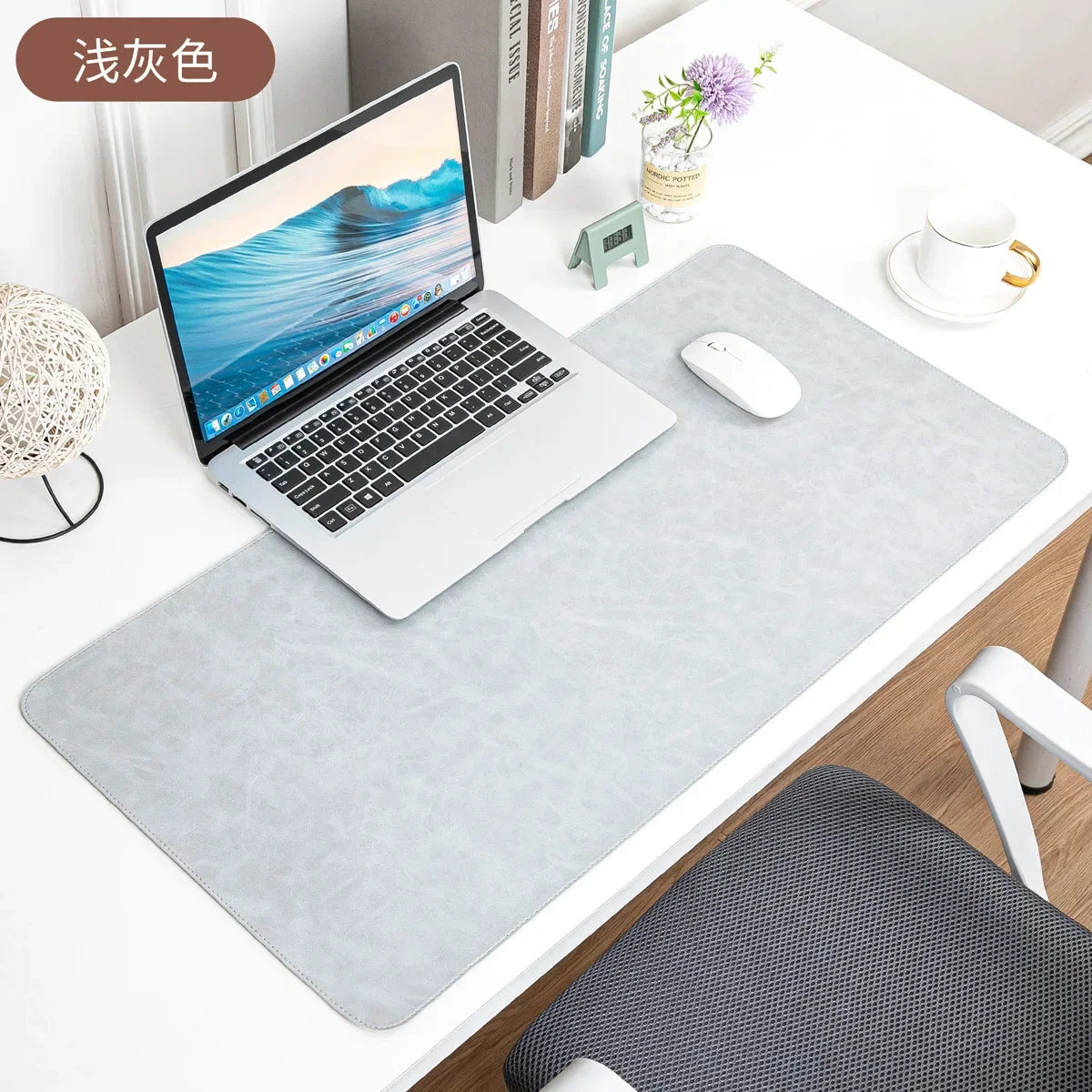 xummen Waterproof PU Leather Desk Pad — Large Non-Slip Computer Mat