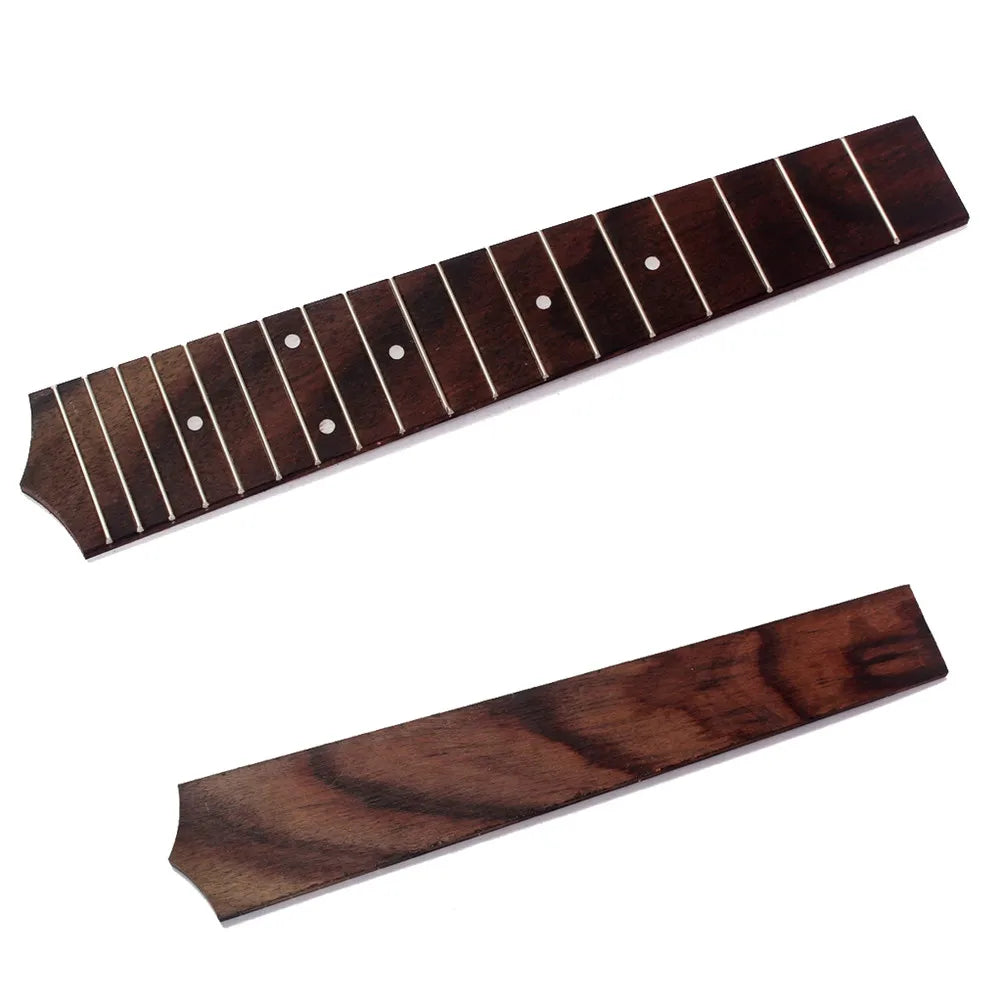 Rosewood Concert Ukulele Fretboard — 23 Inch Replacement Fingerboard with 18 Frets