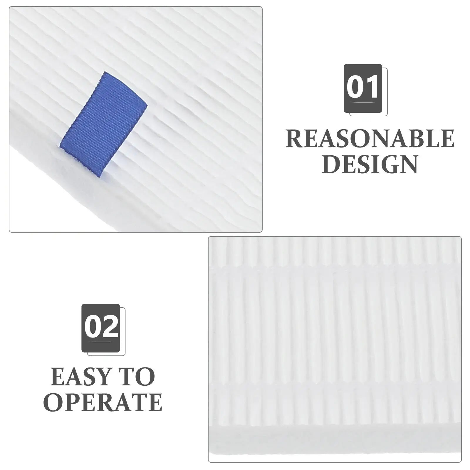 RUIMIO Nail Dust Collector Filter Plate — Replacement Air Filter for Nail Art