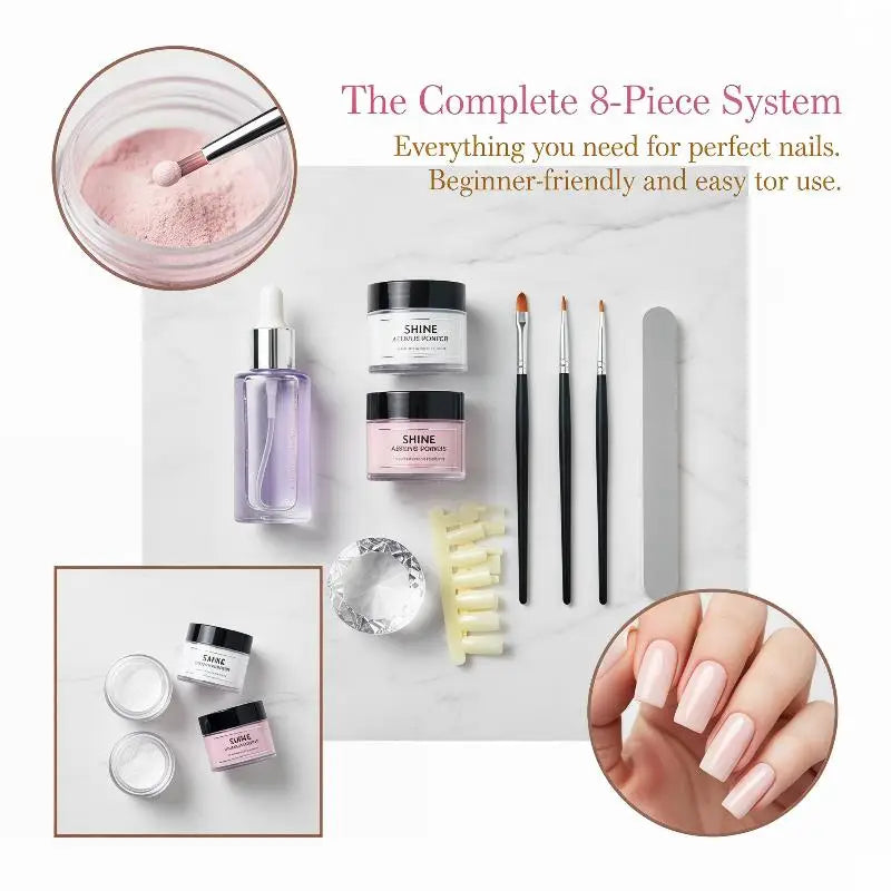 Cappuvini Acrylic Nail Kit — Professional DIY Extension System